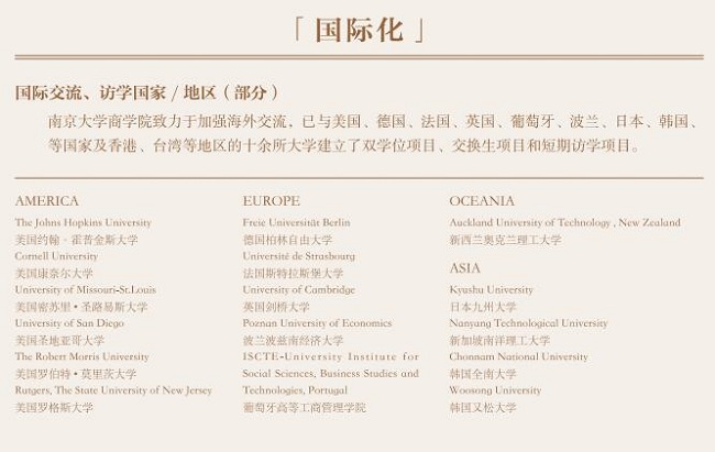 2018年入學南京大學MBA招生簡章