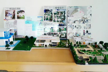 昌航科院舉辦環境藝術設計專業建筑模型作品展