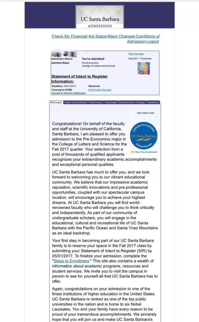 格瑞思國際學校畢業生美國社區大學轉學成果展示