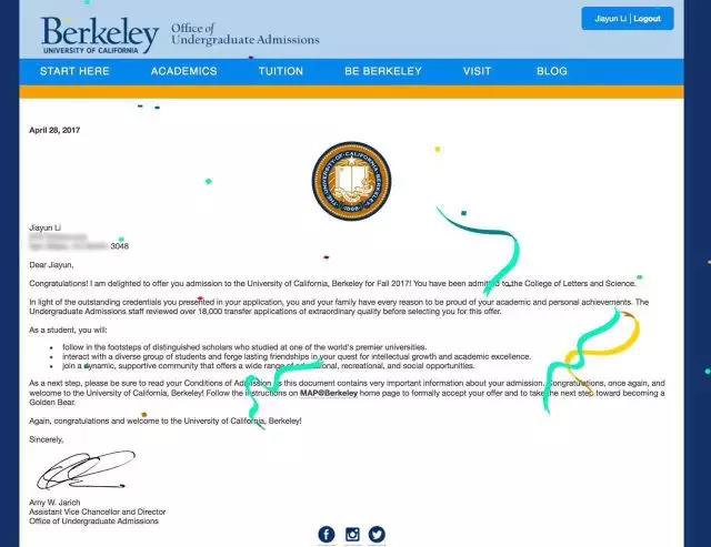 格瑞思國際學校畢業生美國社區大學轉學成果展示