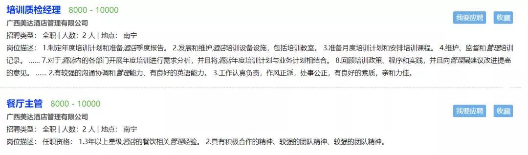 廣西酒店管理專業待遇怎么樣