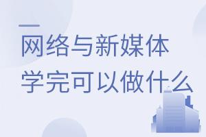 網絡與新媒體專業學完可以做什么?