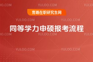 2025年同等學力申碩報考流程