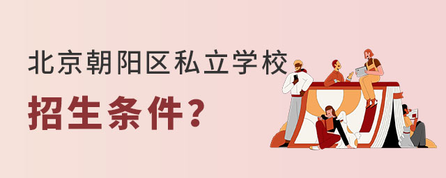 2023年北京朝陽區私立學校招生條件是什么?(幼升小、小升初階段)