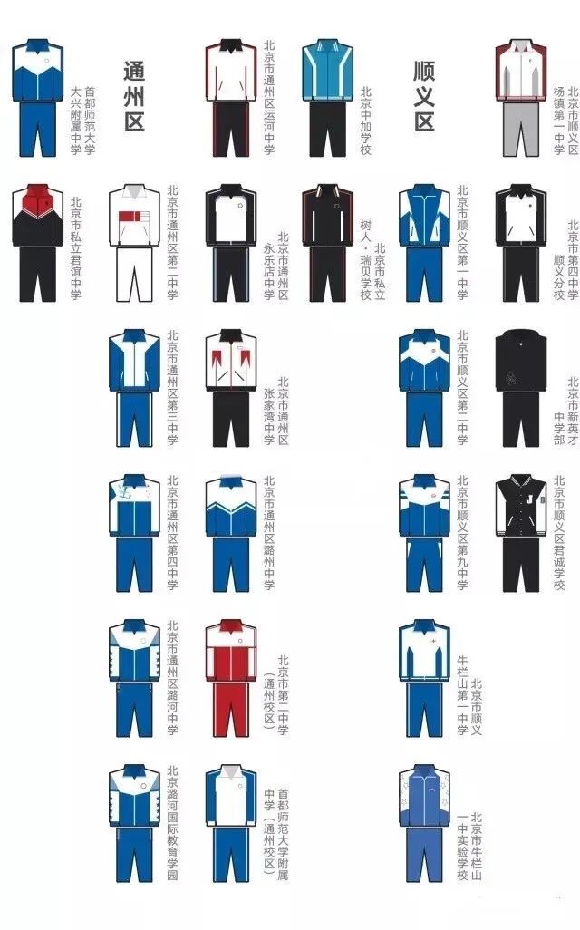 北京高中校服通州區(qū)、順義區(qū)