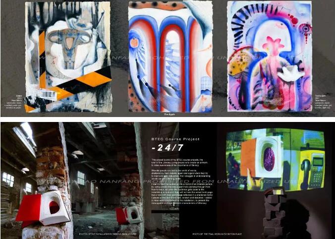 北京愛迪國際學校藝術高中學生作品