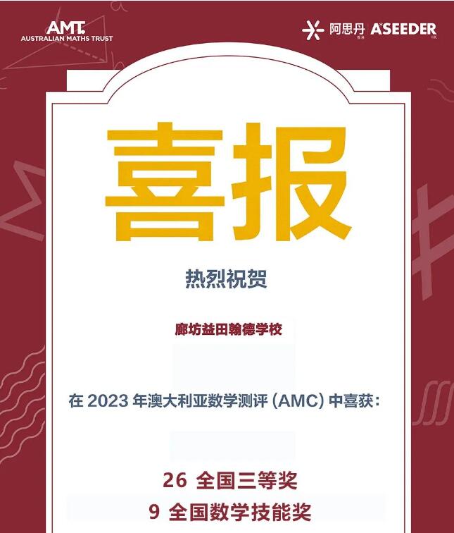 益田翰德學校澳大利亞AMC數學測評獲獎名單.jpg
