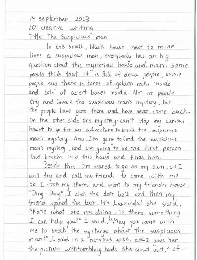 北京市順義區(qū)諾德安達學(xué)校英文寫作