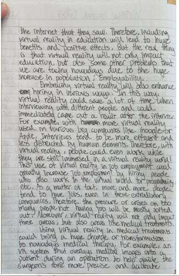 北京市順義區(qū)諾德安達學(xué)校英文寫作