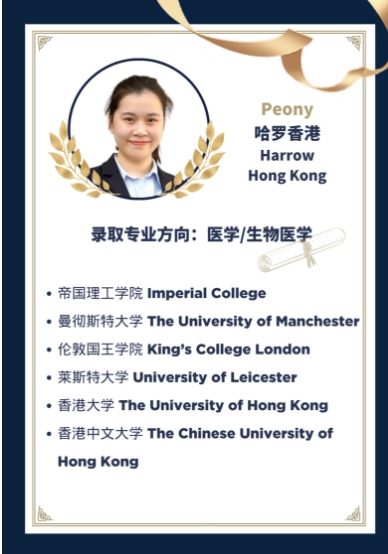 哈羅畢業生大學錄取榜單