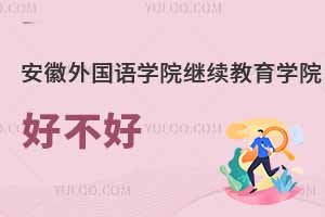 安徽外國語學院繼續教育學院好不好
