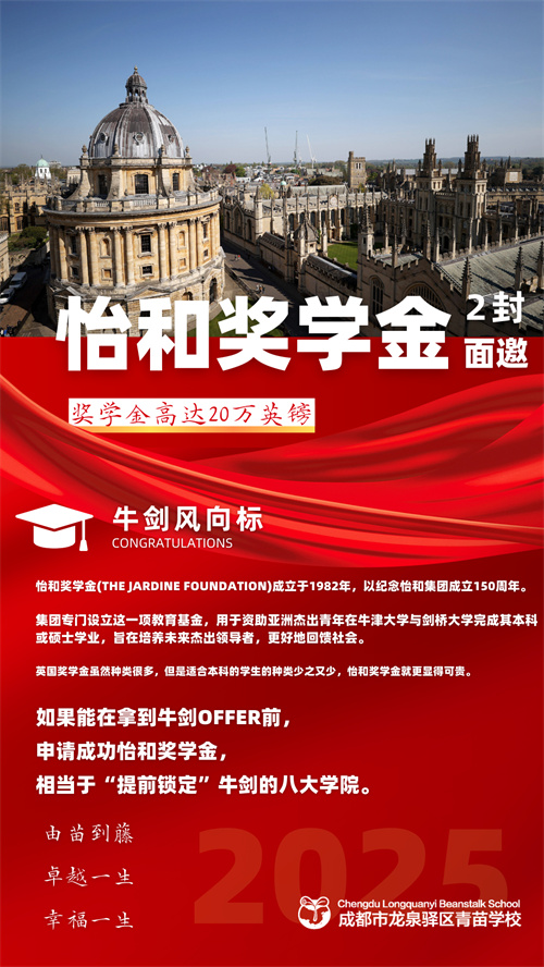 青苗學校早申錄取喜報