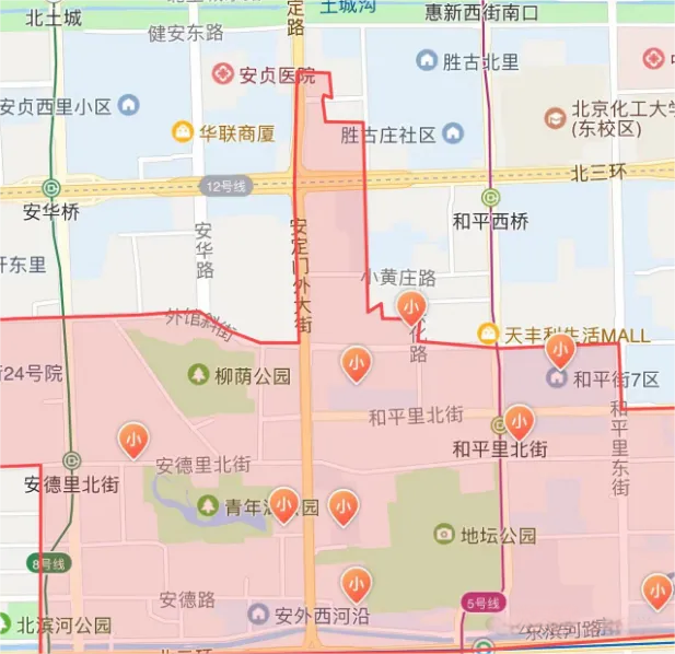 和平里學區地圖