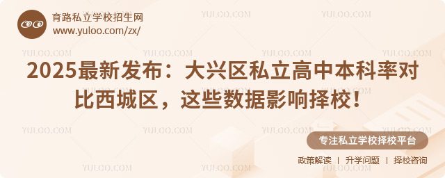 大興區(qū)私立高中本科率對(duì)比西城區(qū)
