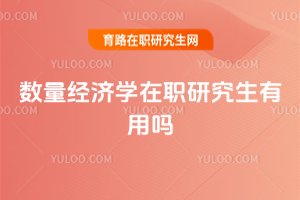 數量經濟學在職研究生有用嗎