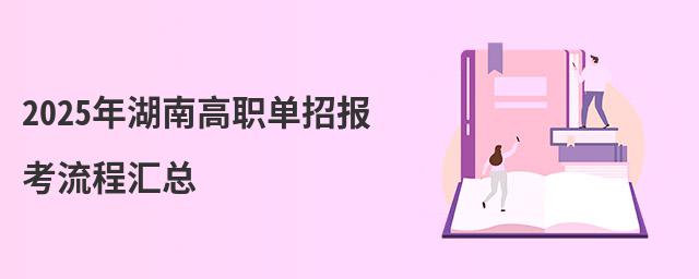 2024年湖南高職單招報考流程匯總
