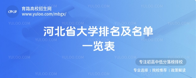 河北省大學排名及名單一覽表