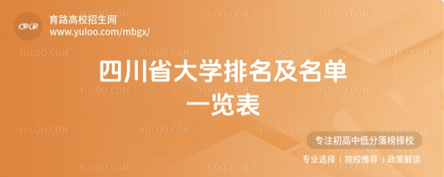 四川省大學排名及名單一覽表