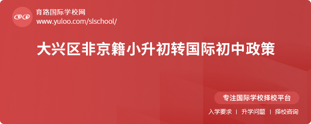2025年大興區非京籍小升初轉國際初中政策