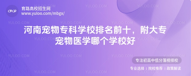 河南寵物專科學(xué)校排名前十,附大專寵物醫(yī)學(xué)哪個學(xué)校好