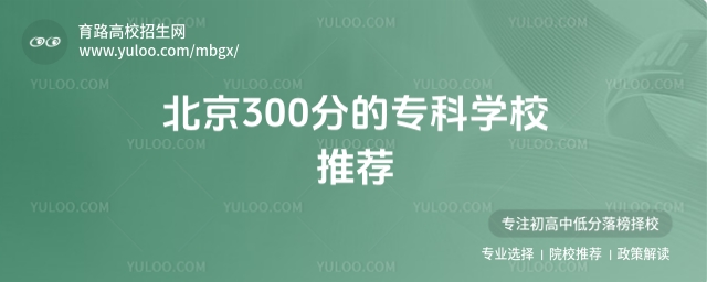 北京300分的專科學校推薦,2025年考生參考