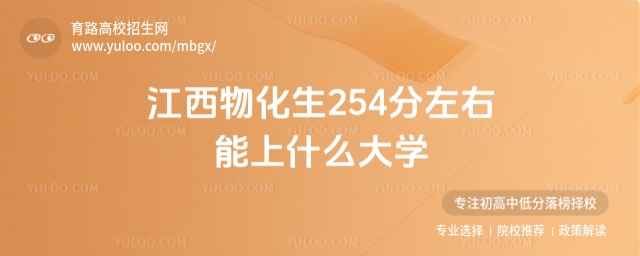 2025江西物化生254分左右能上什么大學?
