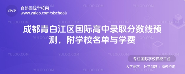 成都青白江區國際高中錄取分數線