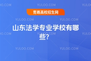山東法學(xué)專業(yè)學(xué)校有哪些?
