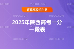 2025年陜西高考一分一段表