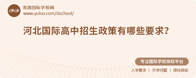 2025年河北國際高中招生政策有哪些要求