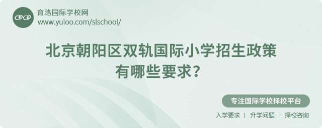 2025年北京朝陽區(qū)雙軌國際小學(xué)招生政策