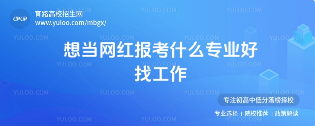 想當網紅報考什么專業好找工作?
