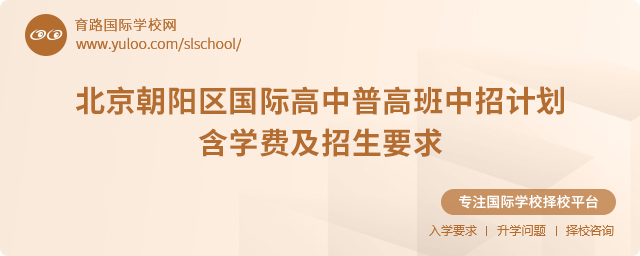 2025年北京朝陽(yáng)區(qū)國(guó)際高中普高班中招計(jì)劃