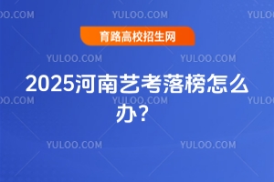 2025河南藝考落榜怎么辦?