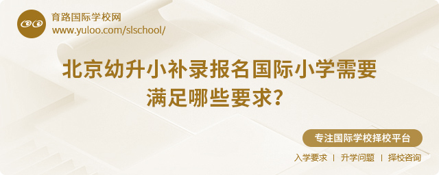 2025年北京幼升小補(bǔ)錄報(bào)名國際小學(xué)要求