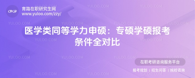 醫學類同等學力申碩