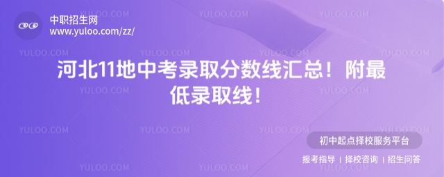 2025河北11地中考錄取分數線