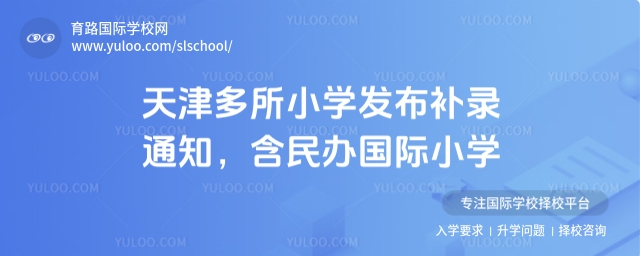 天津多所小學發布補錄通知,含民辦國際小學