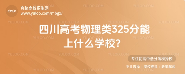 高考物理類325分能上什么學校
