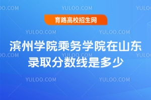 2025濱州學院乘務學院在山東錄取分數線是多少？