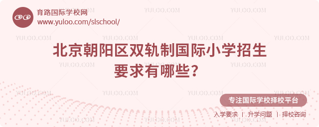 2025年北京朝陽區雙軌制國際小學招生要求