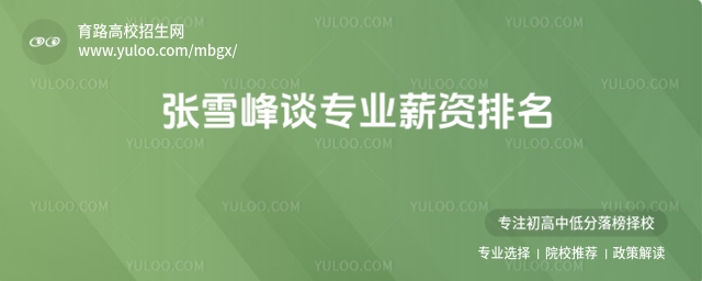 張雪峰談專業薪資排名,計算機類值得關注!