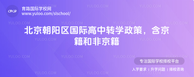北京朝陽區(qū)國際高中轉學政策,含京籍和非京籍