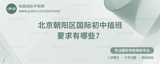 2025年秋季北京朝陽區國際初中插班要求有哪些