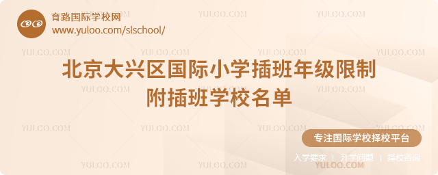 2025-2026第一學(xué)期北京大興區(qū)國(guó)際小學(xué)插班年級(jí)限制
