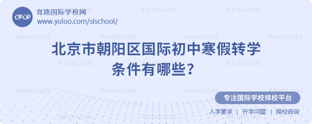 2026年北京市朝陽區國際初中寒假轉學條件有哪些